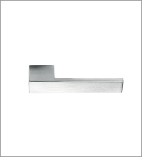 Maniglia per porta battente in vetro alluminio senza chiusura