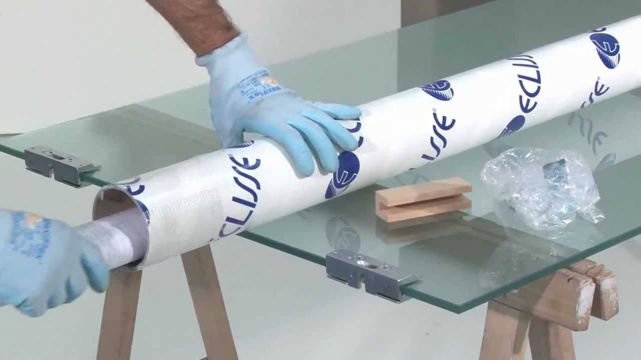 Eclisse MONTÁŽNÍ VIDEO - pouzdro Syntesis LINE - instalace celoskleněných dveří s VITREM,držák výřez