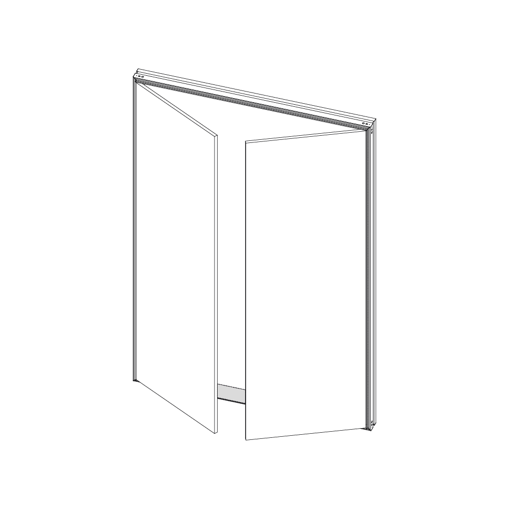 ECLISSE Syntesis Areo dvoukřídlá dvířka se spodním profilem