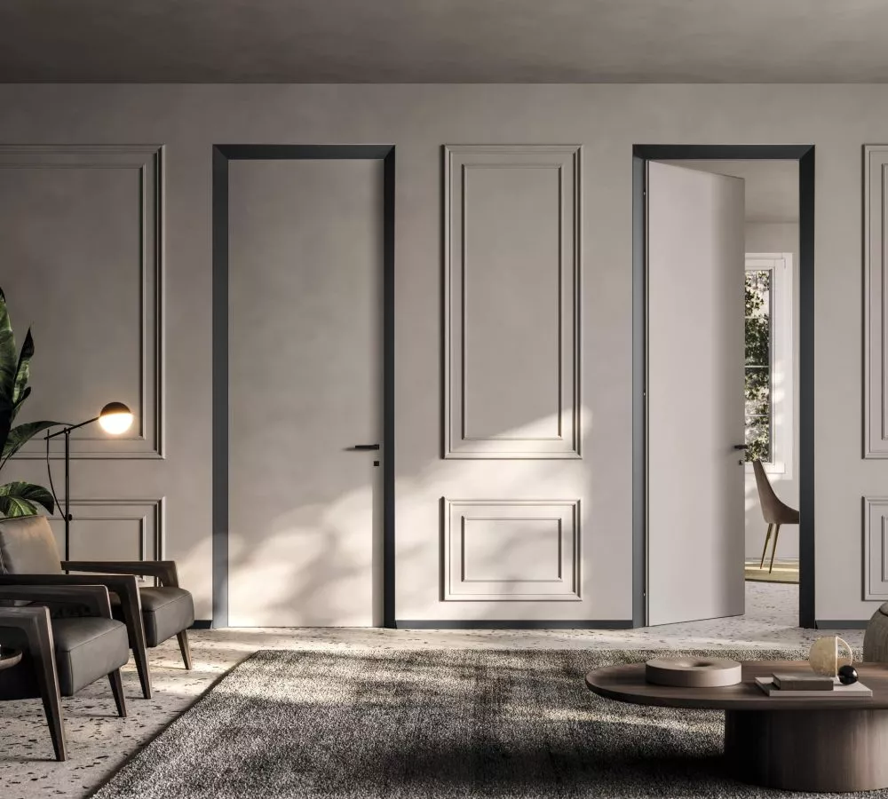 Eclisse 40 tobacco, otevřené x zavřené dveře