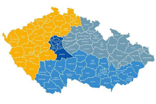 ECLISSE mapa České republiky